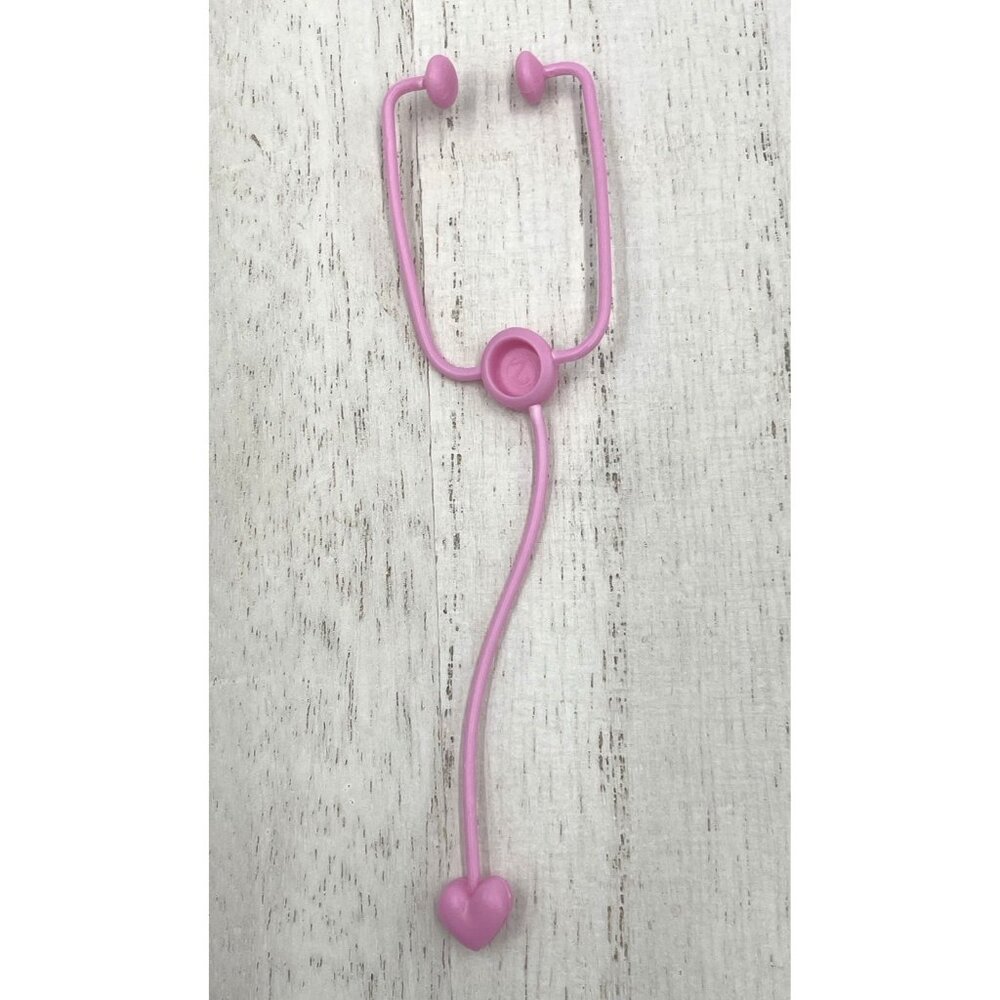 Barbie Ken Pink Stethoscope Accessory Plastic Doctor Nurse Vet - Picture 3 of 4